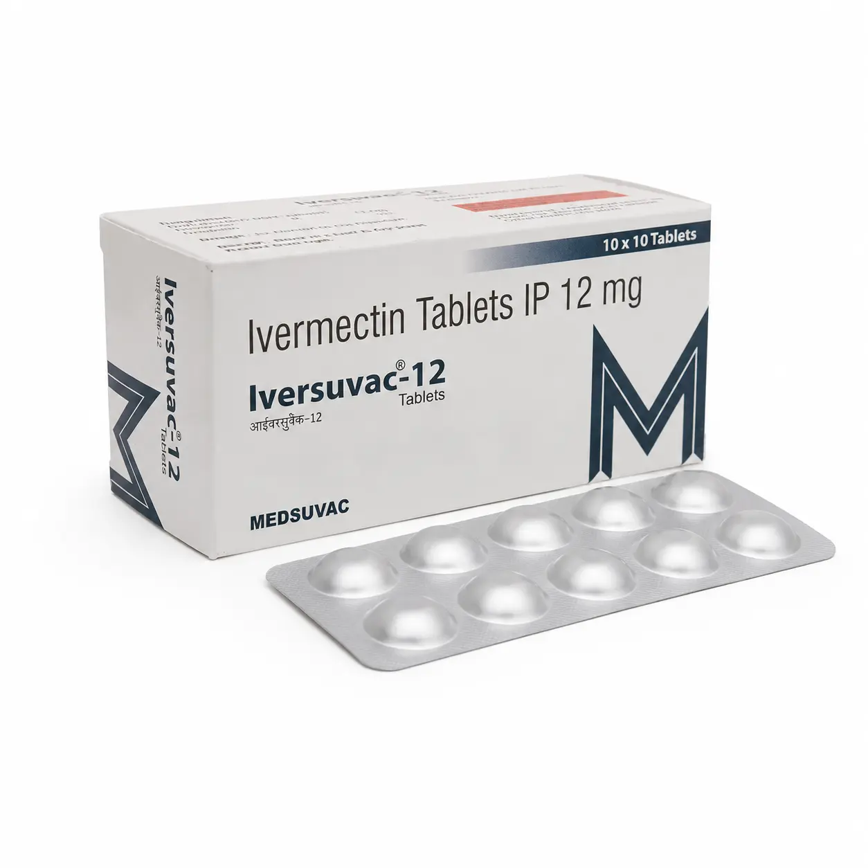 Iversuvac 12 — Ivermectin 12 mg, 10 pcs, Medsuvac Lifesciences