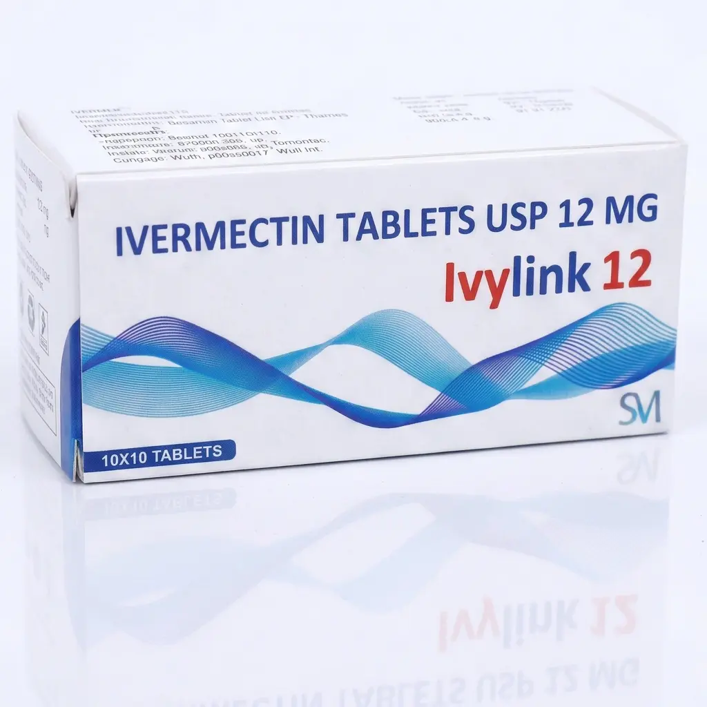 Ivylink 12 — Ivermectin 12 mg, 100 pcs, Sai Medilink