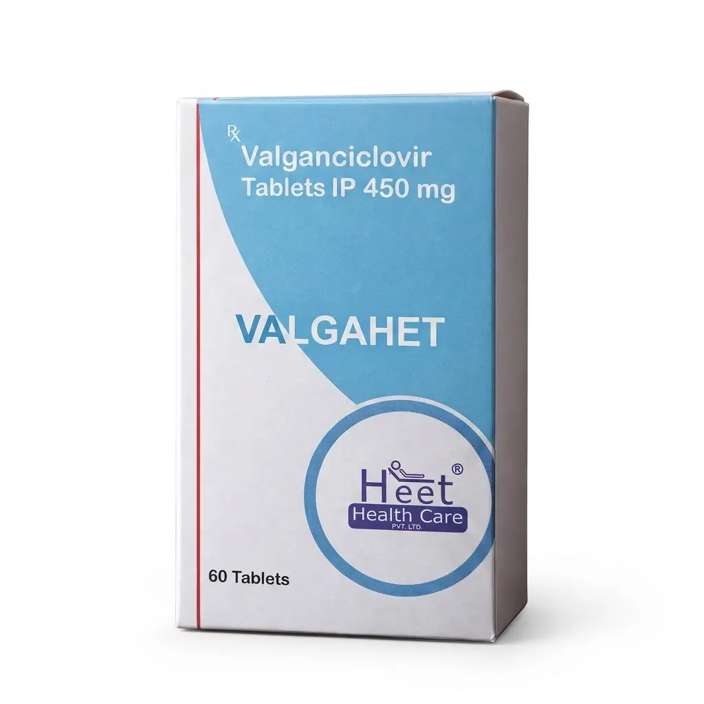 Valgahet — Valganciclovir 450 mg, 60 pcs, Heet Healthcare