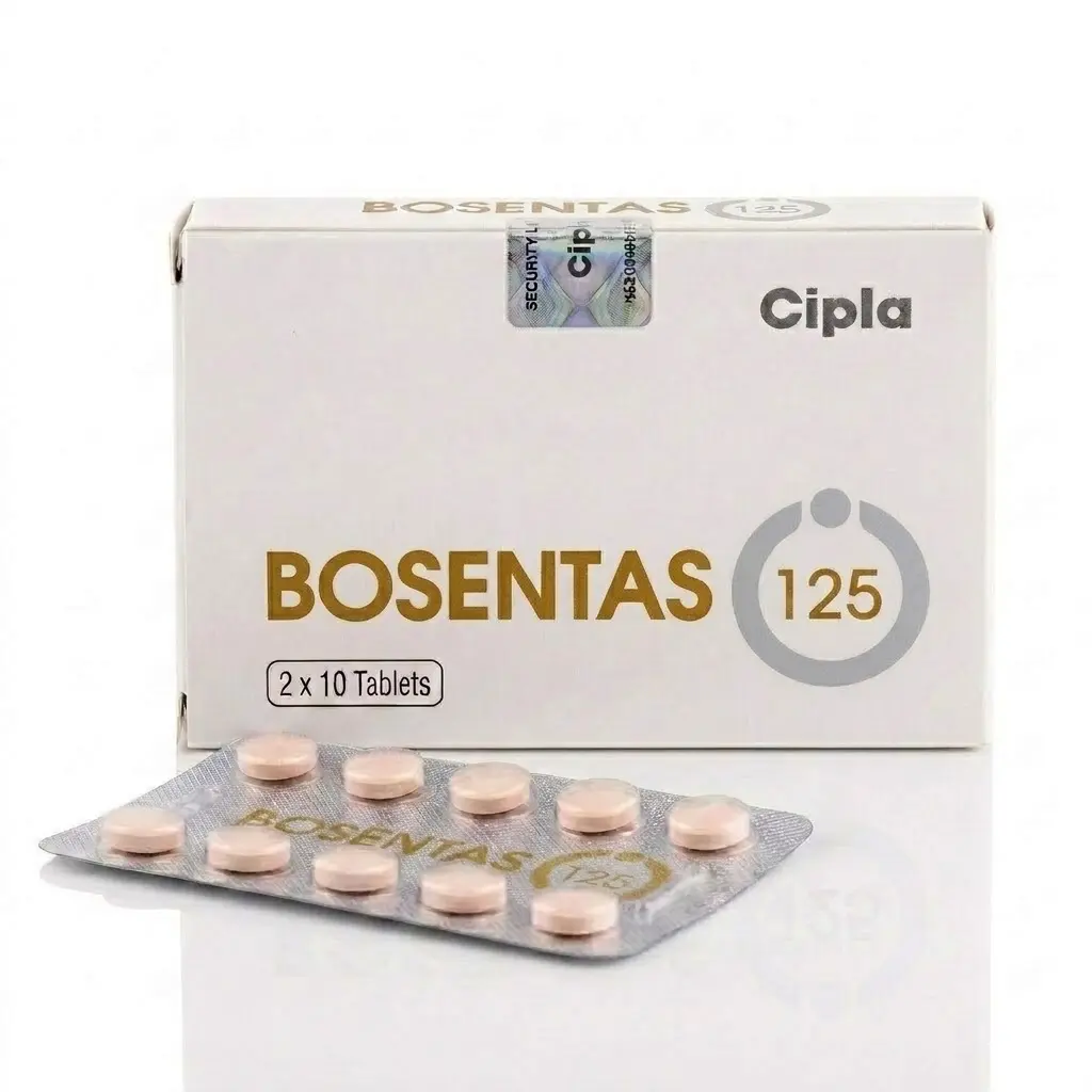 Bosentas 125 — Bosentan 125 mg, 20 pcs, Cipla