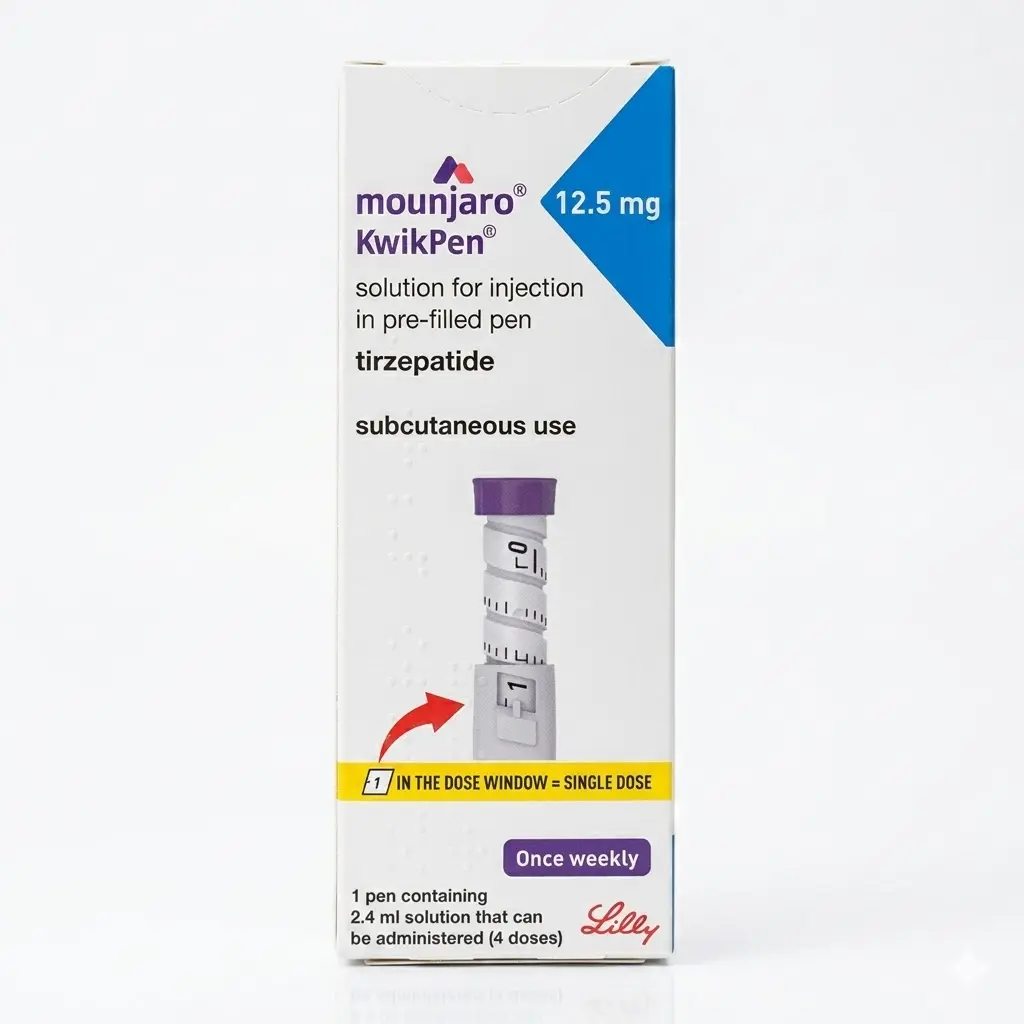 Mounjaro KwikPen 12.5 — Tirzepatide 12.5 mg, 1 pcs, Eli Lilly