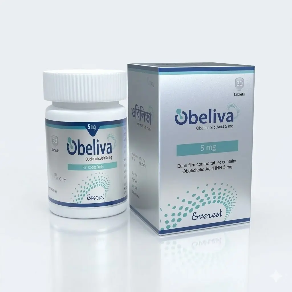 Obeliva 5 — Obeticholic Acid 5 mg, 30 pcs, Everest