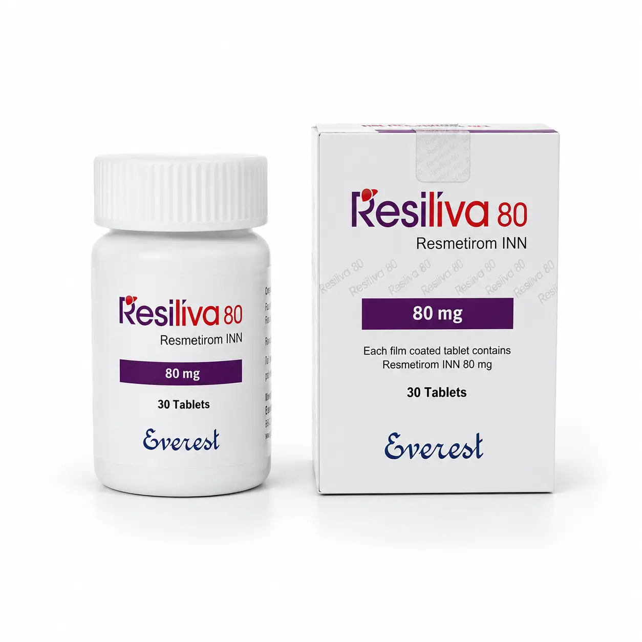 Resiliva 80 — Resmetirom 80 mg, 30 pcs, Everest