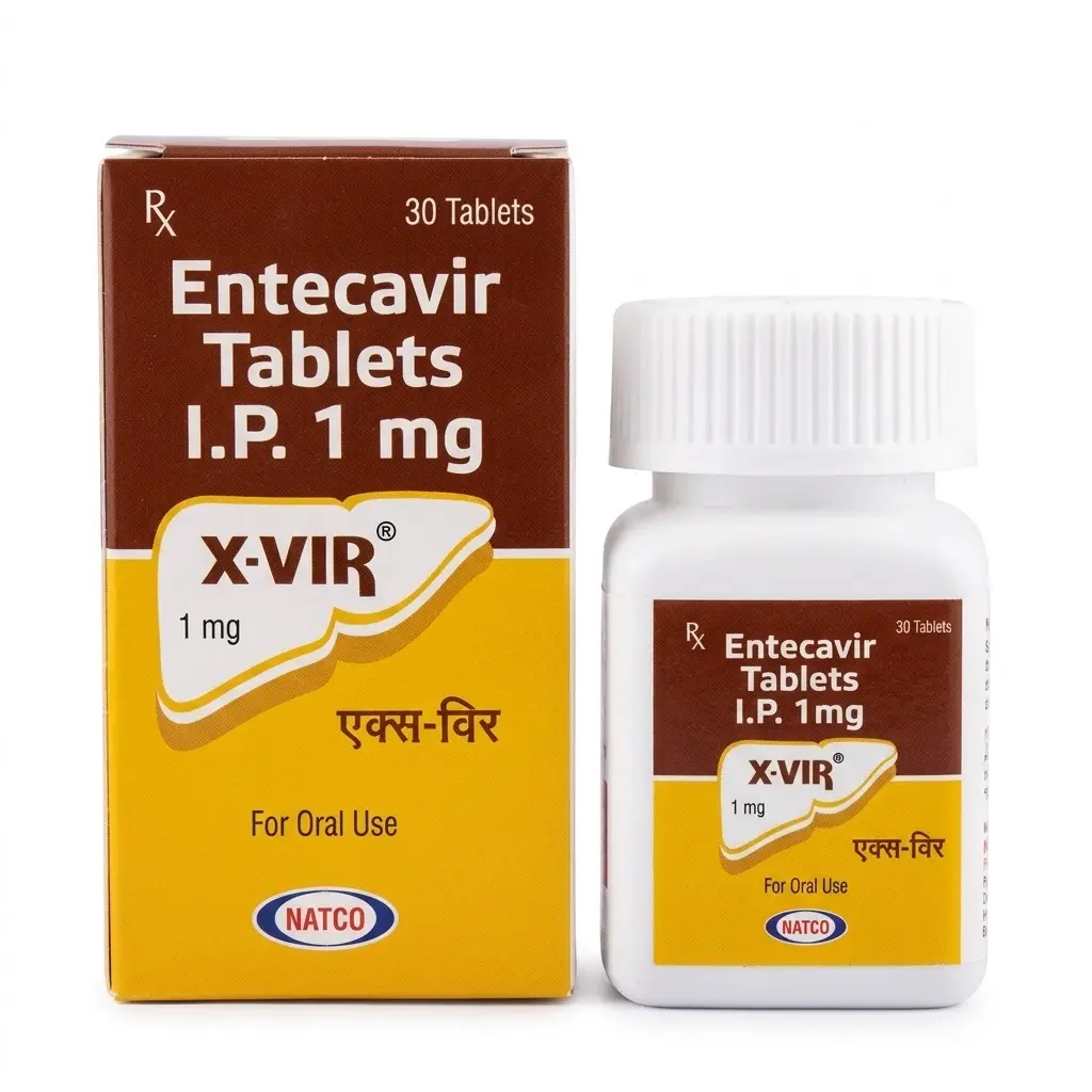 X-Vir 1  — Entecavir 1 mg, 30 pcs, Natco