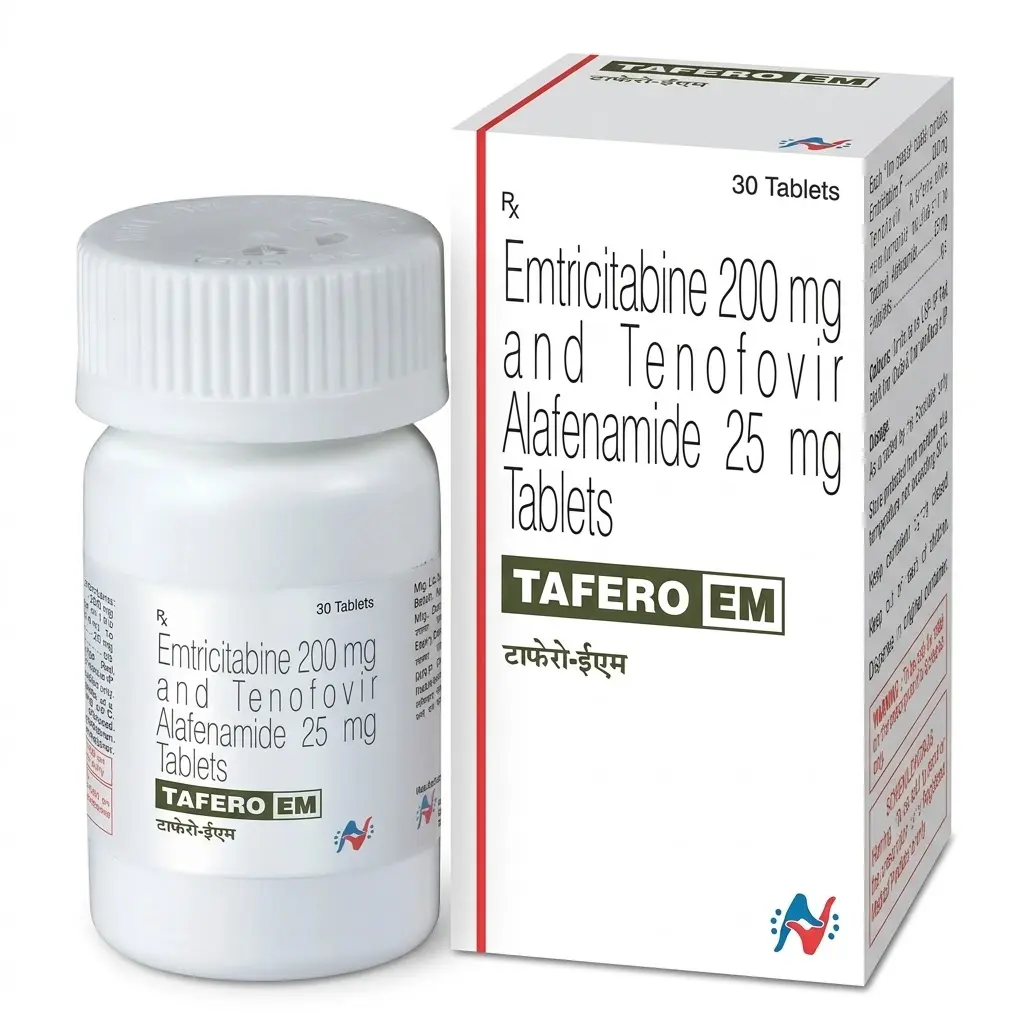 Tafero EM — Emtricitabine 200 mg + 25 mg, 30 pcs, Hetero
