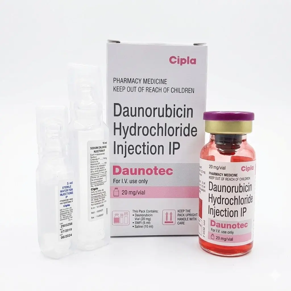 Daunotec — Daunorubicin 20 mg, 1 pcs, Cipla