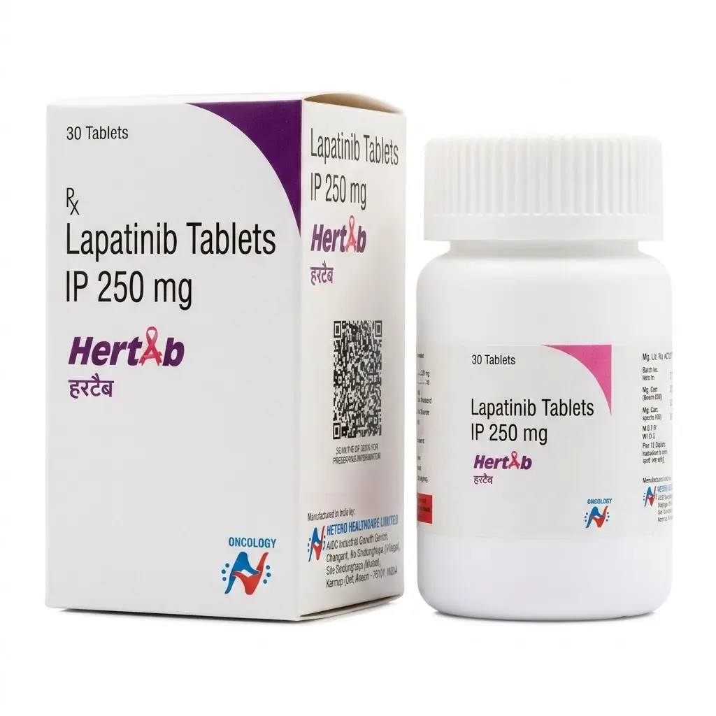 Hertab — Lapatinib 250 mg, 30 pcs, Hetero