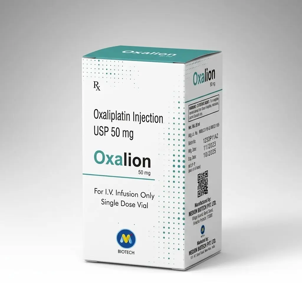 Oxalion 50 — Oxaliplatin 50 mg, 1 pcs, Medion Biotech