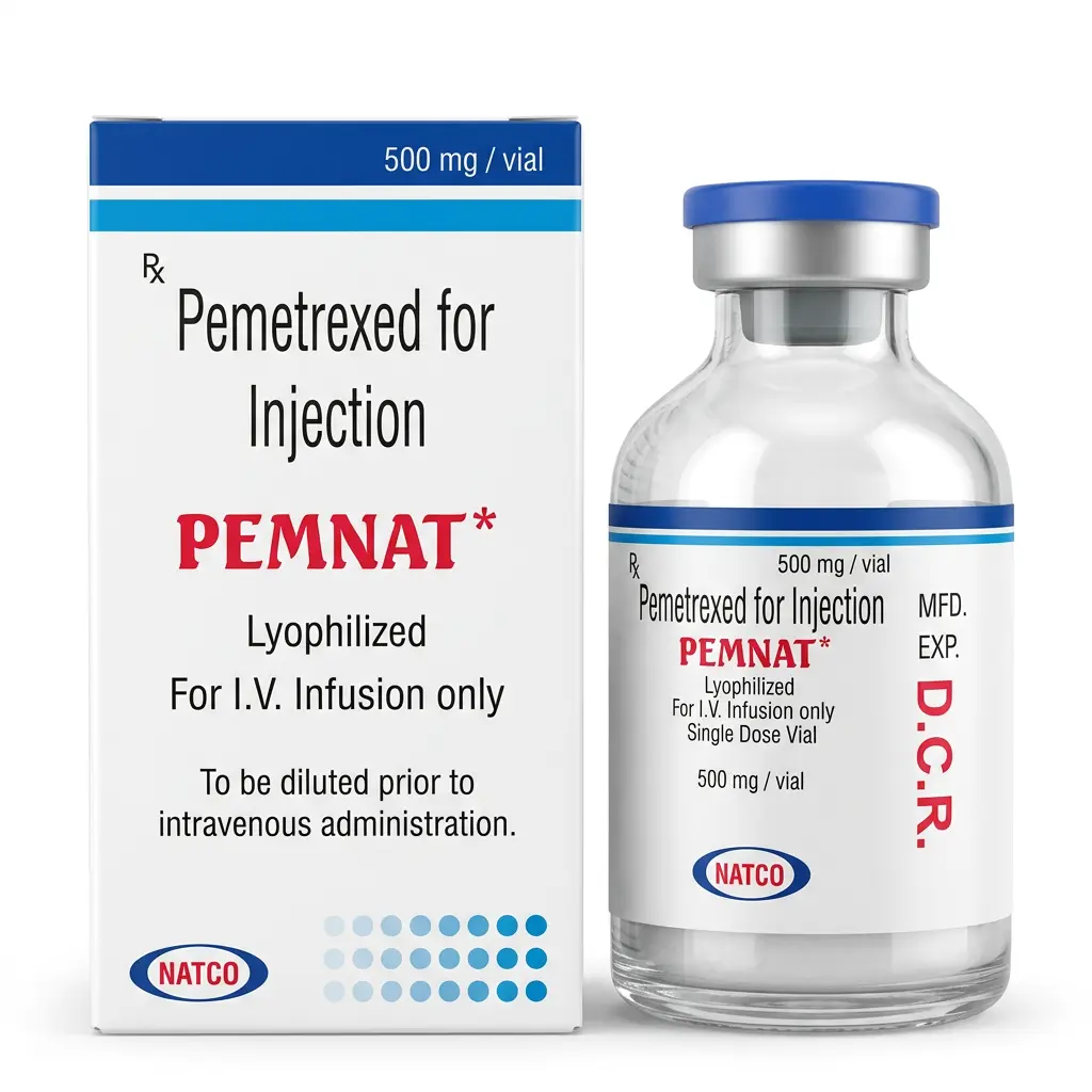 Pemnat — Pemetrexed 500 mg, 1 pcs, Natco