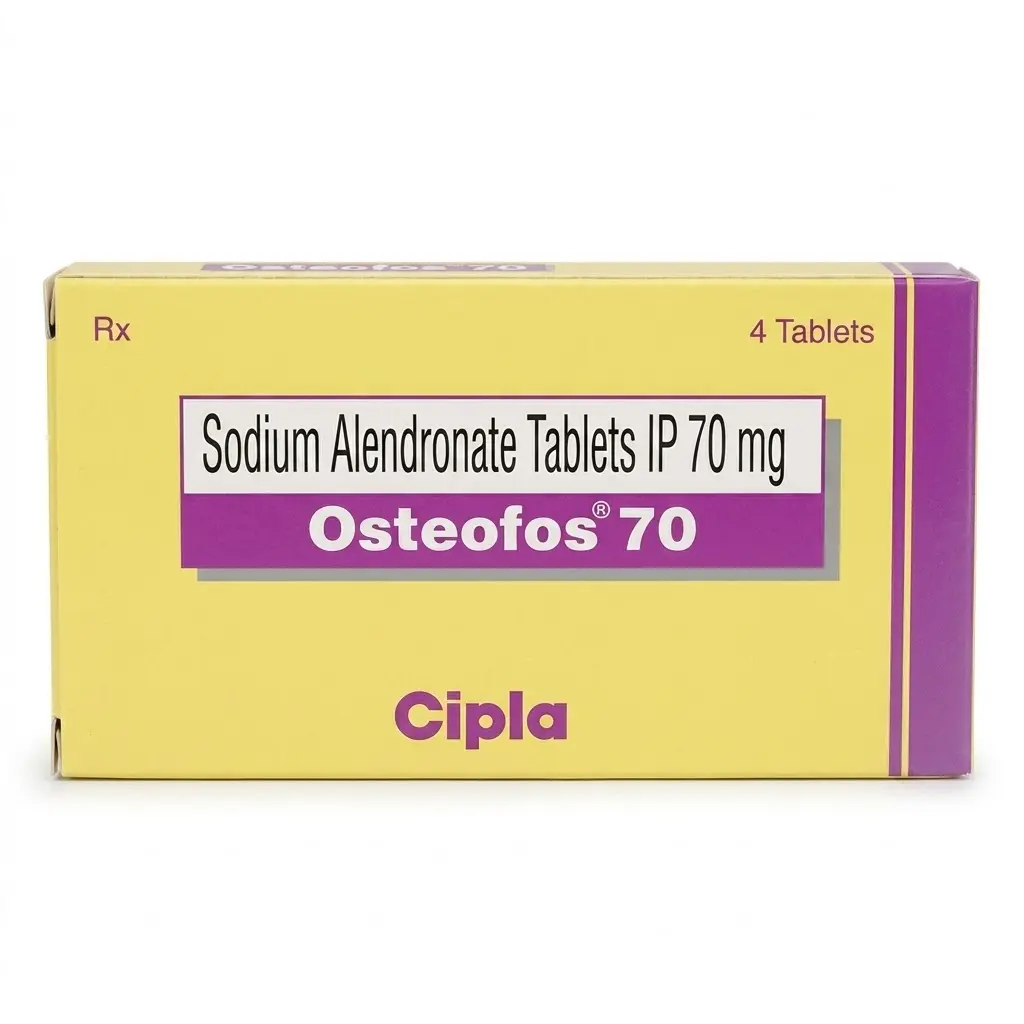 Osteofos 70 — Sodium Alendronate 70 mg, 4 pcs, Cipla