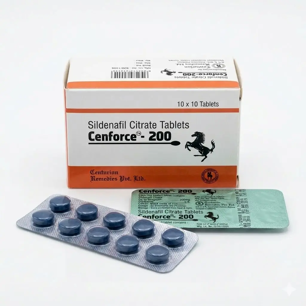 Cenforce 200 — Sildenafil 200 mg, 10 pcs, Centurion Laboratories